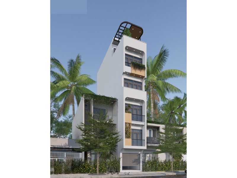 Thiết kế chung cư mini 60m2 ở thành phố với kiến trúc đơn giản, hiện đại 