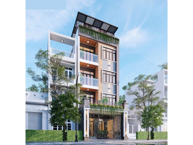 Xây nhà 4 tầng mặt tiền 7m vừa ở vừa kết hợp kinh doanh 