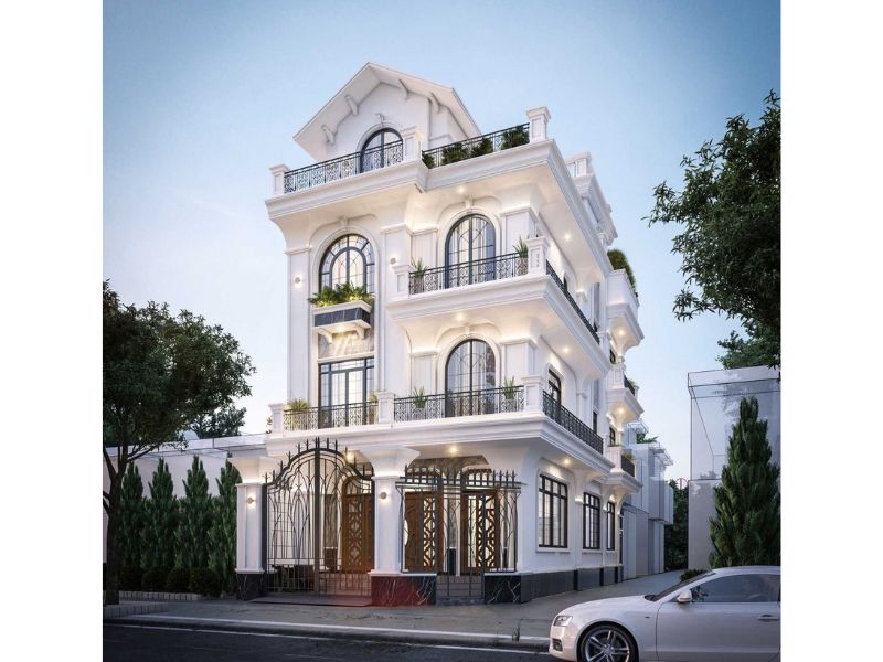 Ý tưởng thiết kế biệt thự tân cổ mái Thái đẹp ấn tượng