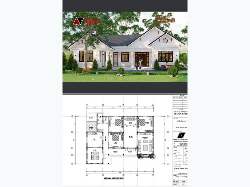 &nbsp;Nhà cấp 4 3 phòng ngủ 160m2&nbsp;3 phòng ngủ