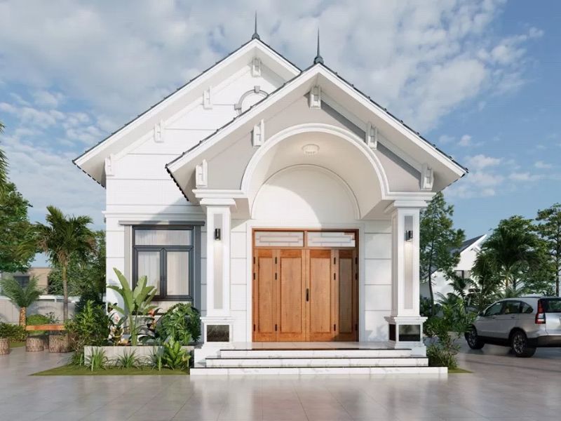 Nhà vườn mái thái 200m2 đẹp mắt