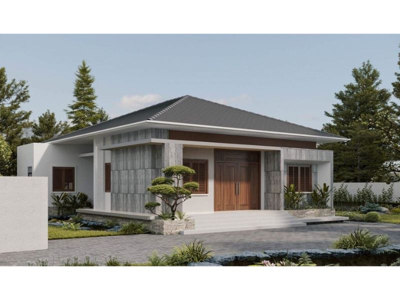 Công năng mặt bằng được bố trí dễ dàng với diện tích 120m2