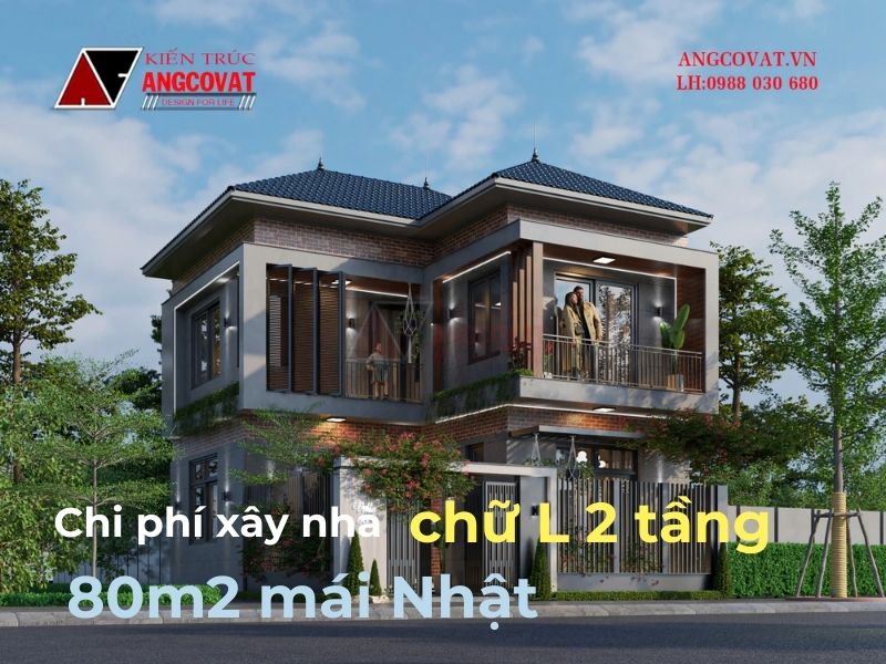 Xây nhà chữ L 2 tầng 80m2 hết bao nhiêu tiền? 