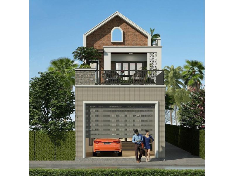 Kiểu dáng nhà 2 tầng 700 triệu độc đáo