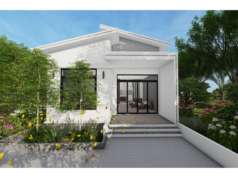 Tham khảo nhà cấp 4 mái lệch hiện đại kết hợp kinh doanh