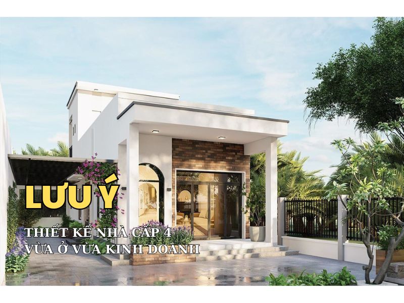 Chia sẻ những lưu ý cần thiết khi xây nhà cấp 4 có mặt tiền kinh doanh