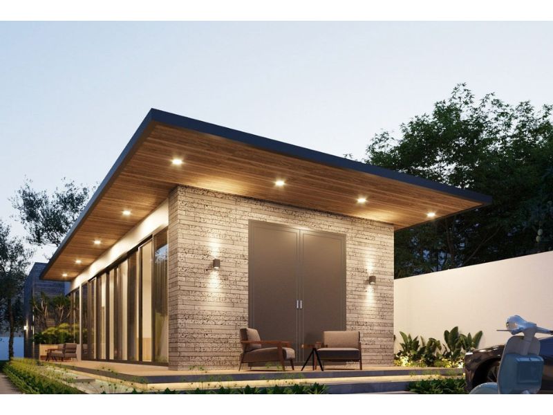 Thiết kế nhà cấp 4 kết hợp kinh doanh đẹp, hiện đại