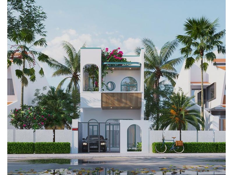 Xây nhà 2 tầng 3 phòng ngủ 6x10m đẹp chưa đến 1 tỷ đồng