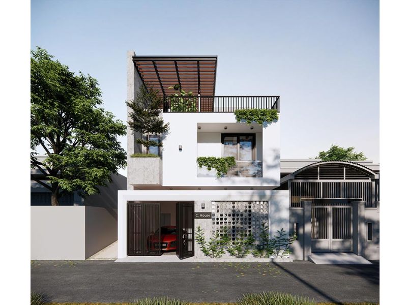 Nhà 2 tầng 6x10m có sân thượng thoáng đãng chi phí 1,4 tỷ đồng