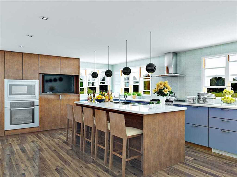 Không để khí thải trong thiết kế phòng bếp 25m2 ảnh hưởng đến các không gian của ngôi nhà