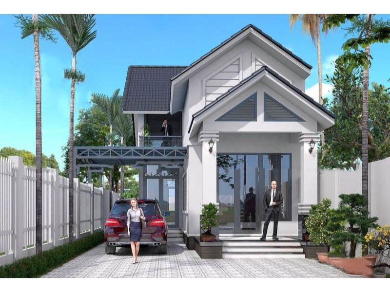 Nhà cấp 4 3 phòng ngủ 6x18 mái Thái có sân nhà rộng để được xe ô tô 