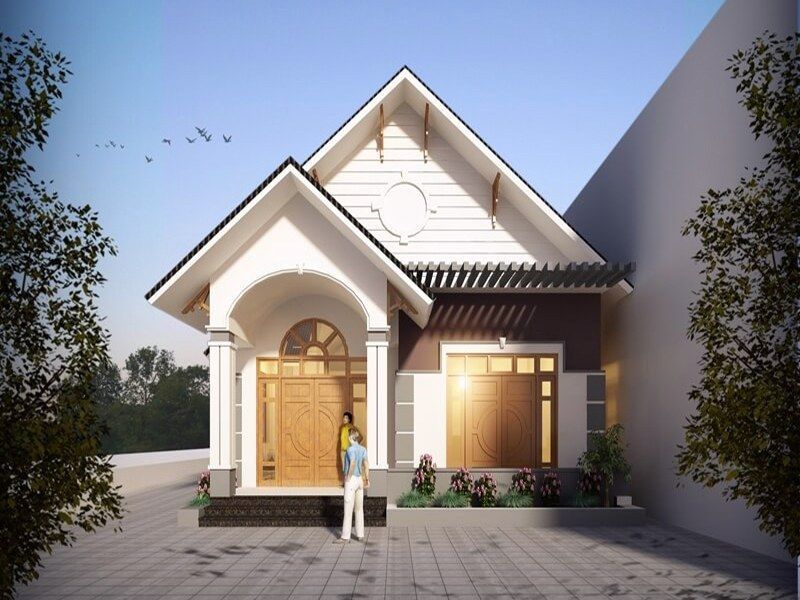 Ý tưởng thiết kế nhà cấp 4 3 phòng ngủ 6x18 mái Thái tân cổ điển sang trọng 