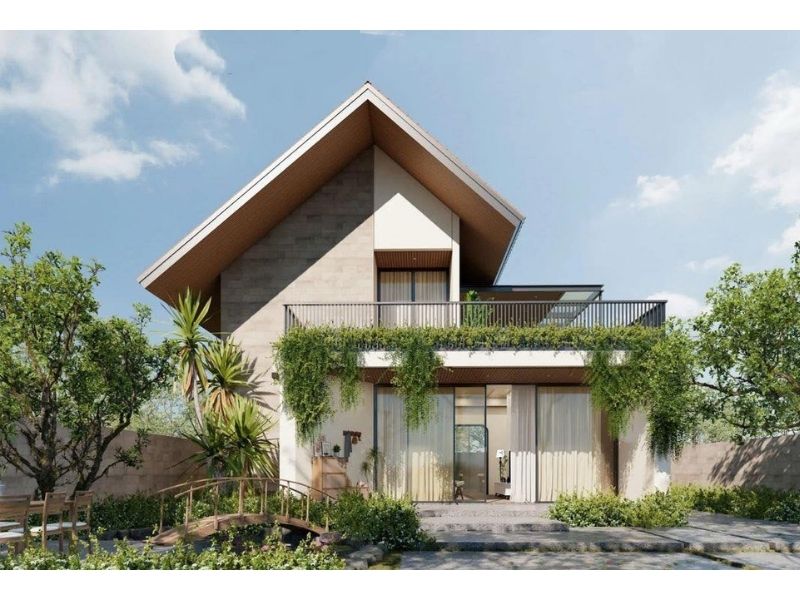 Diện tích xây dựng biệt thự nhà vườn phù hợp đáp ứng nhu cầu bố trí khoa học