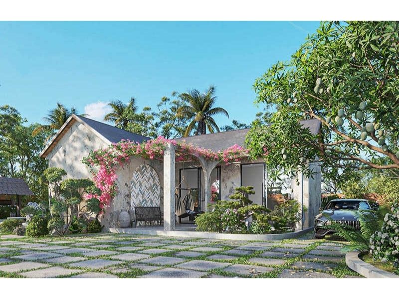 Mẫu nhà vườn nhỏ xinh giá rẻ ở nông thôn