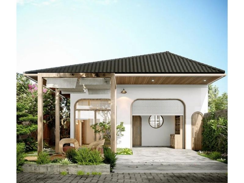 Tham khảo mẫu nhà vườn cấp 4 mái Nhật sang trọng