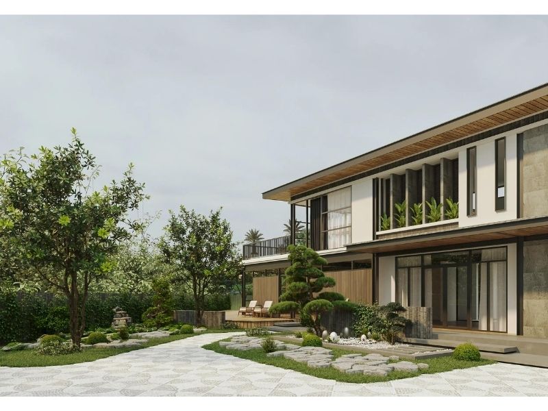Biệt thự nhà vườn phong cách hiện đại