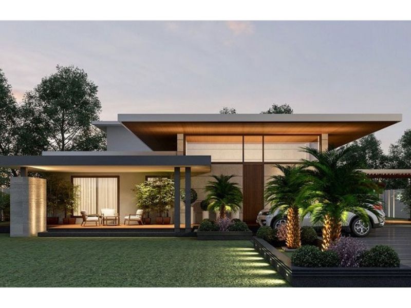 Sự hài hòa trong thiết kế và cảnh quan thiên nhiên của biệt thự nhà vườn hiện đại