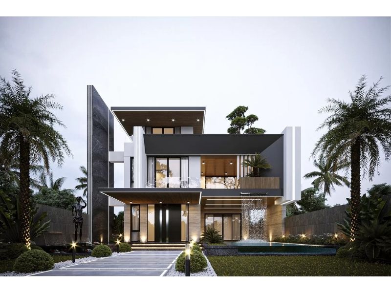 Không gian đẳng cấp thượng lưu của mẫu nhà vườn hiện đại