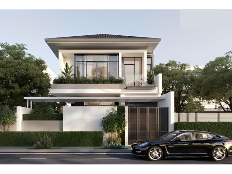 Xây nhà mái Nhật 2 tầng 8x11 sử dụng vật liệu cao cấp