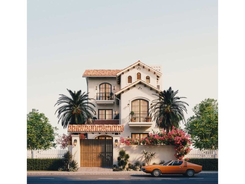 Hình ảnh đậm chất thơ trong ngôi nhà 3 tầng phong cách địa trung hải 