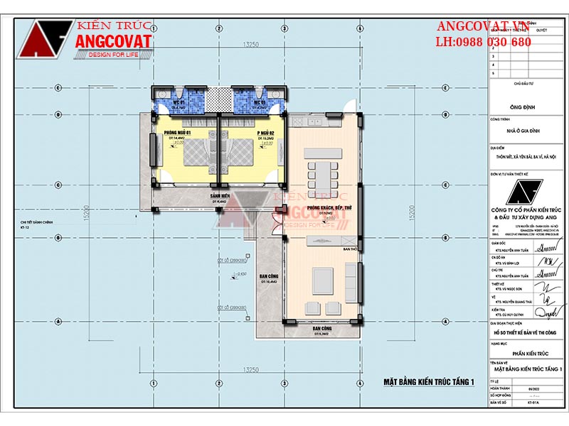 Mẫu nhà 1 tầng chữ l 100m2 giá rẻ đẹp 