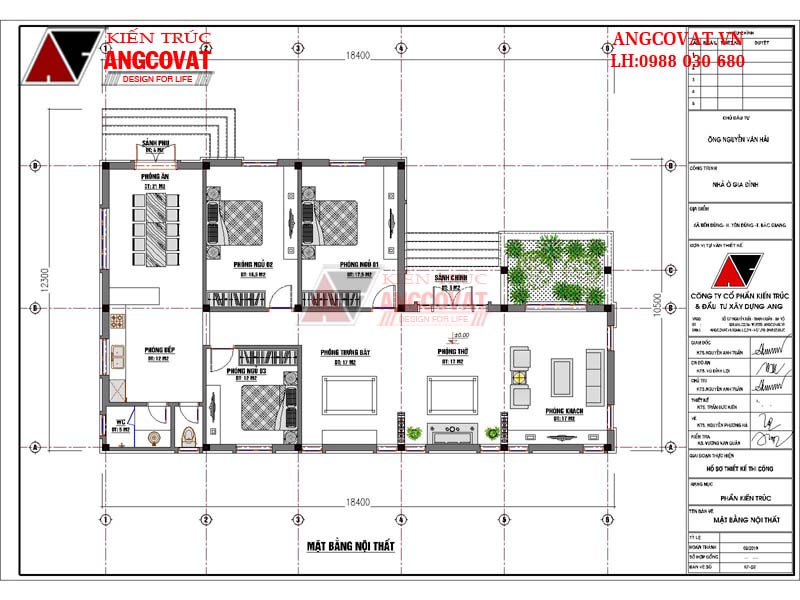 Mẫu nhà 1 tầng chữ l 100m2 giá rẻ đẹp 