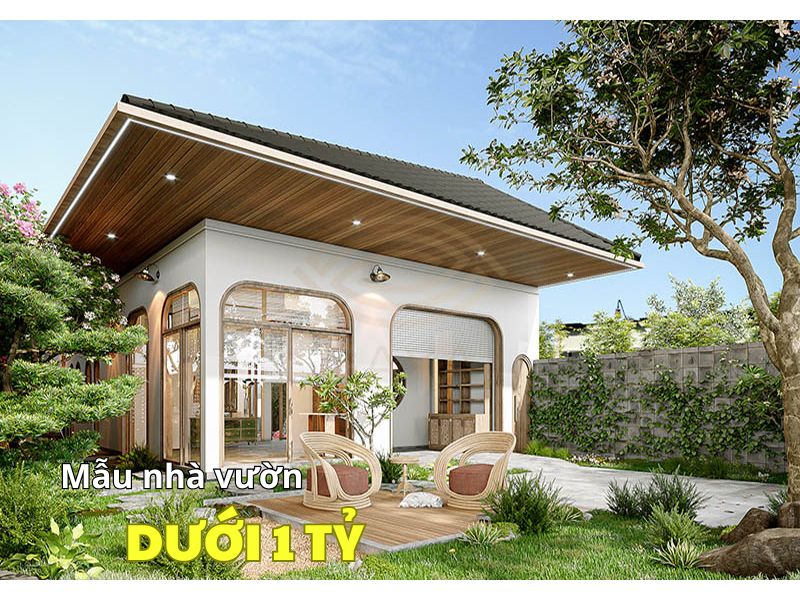 Xây dựng mẫu nhà vườn dưới 1 tỷ mái Nhật 