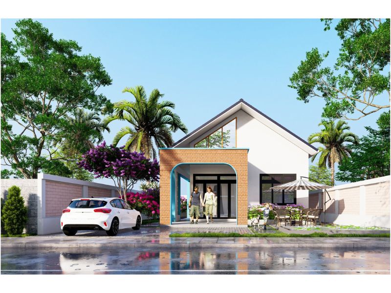 Mẫu nhà vườn cấp 4 chi phí dưới 1 tỷ phù hợp với nhiều gia đình