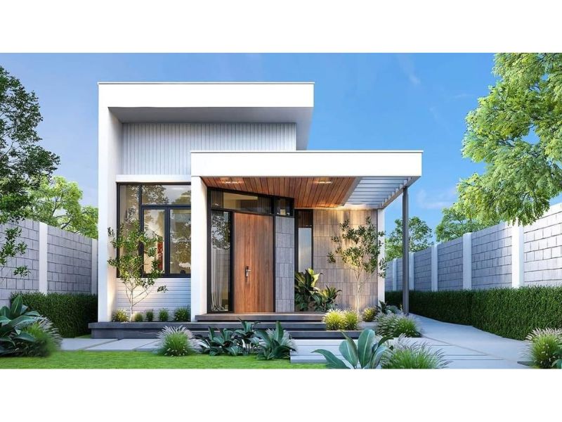Mẫu nhà vườn dưới 1 tỷ có gác lửng giúp tận dụng triệt để không gian sử dụng