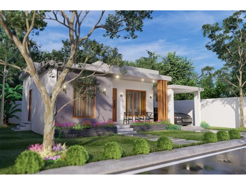 Thiết kế nhà vườn dưới 1 tỷ có không gian mở thoáng đãng