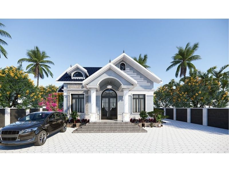 Mẫu nhà vườn dưới 1 tỷ mái Thái gần gũi thiên nhiên