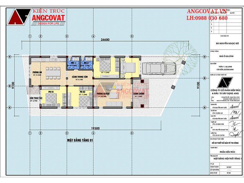 Tư vấn bố trí mặt bằng nhà 8x15m khoa học