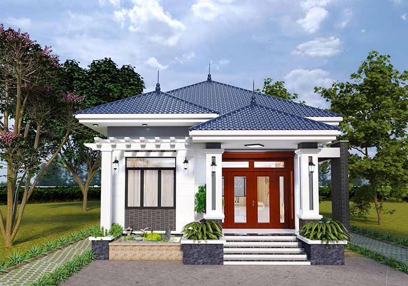 Thiết kế nhà 8x15m với mái Nhật sang trọng, thoát nước và chống nóng hiệu quả