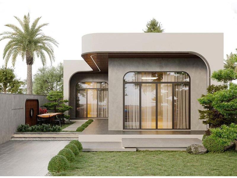 Mẫu nhà 1 tỷ rưỡi phong cách hiện đại