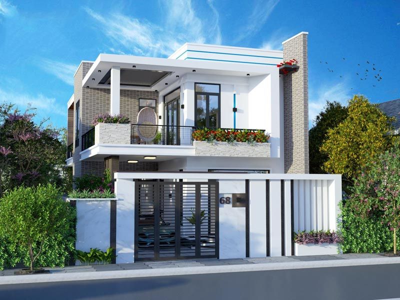 Mẫu nhà 1 tỷ rưỡi phong cách hiện đại