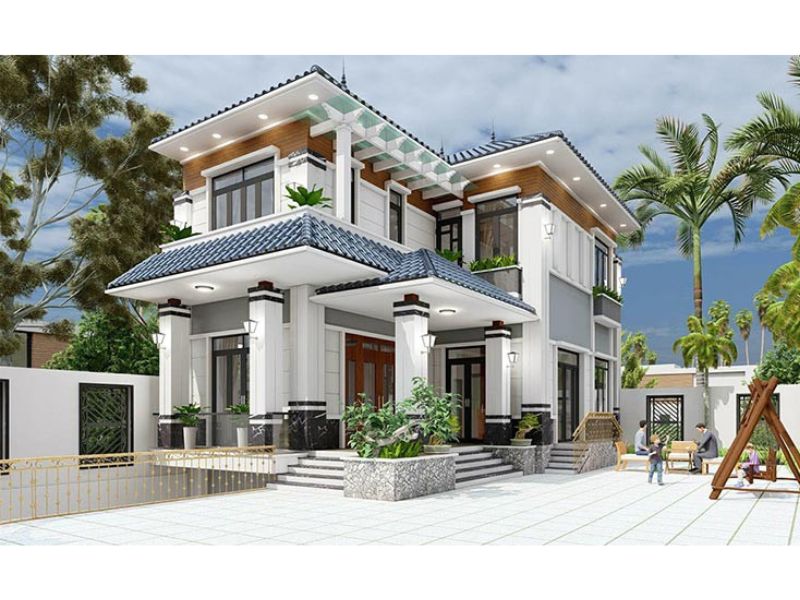 Tham khảo mẫu nhà 1 tỷ rưỡi mái Nhật 3 phòng ngủ đẹp