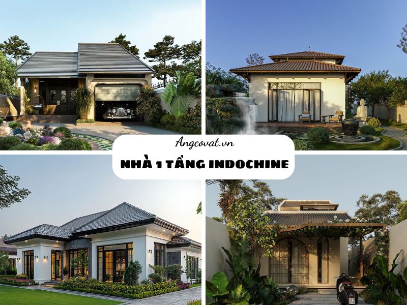 Giới thiệu các mẫu nhà 1 tầng indochine vạn người mê
