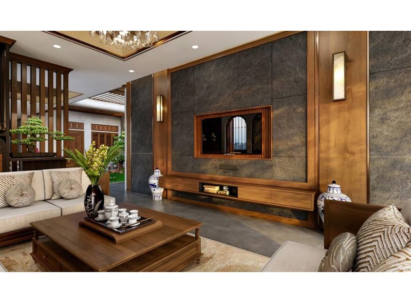 Cách kết hợp vật liệu linh hoạt giao thoa giữa truyền thống và hiện đại