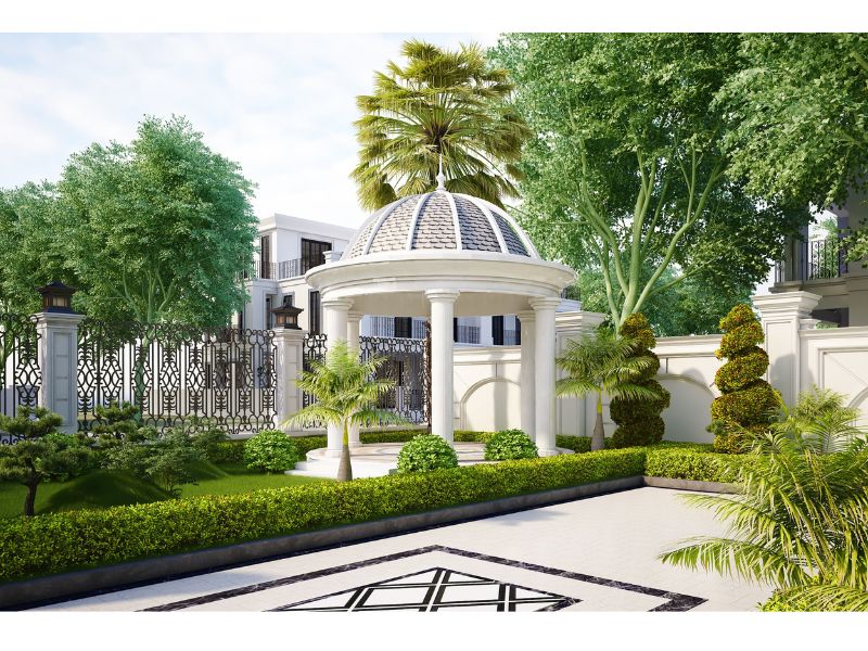 Thiết kế chòi nghỉ thư giãn ở góc vườn