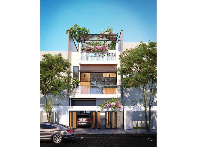 Không gian sống thoáng đãng, tiện nghi của thiết kế nhà phố tại Đà Nẵng