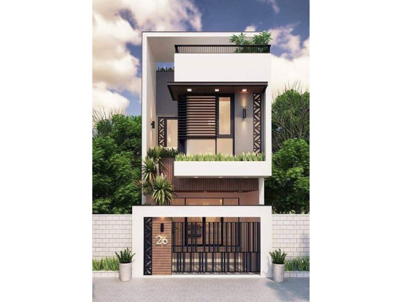 Xây nhà phố tại Đà Nẵng đơn giản, tiết kiệm