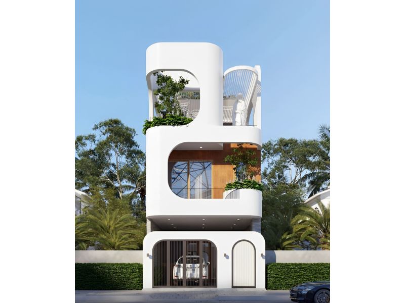 Kết hợp hài hòa từ thiết kế đến màu sắc của nhà phố tại Đà Nẵng