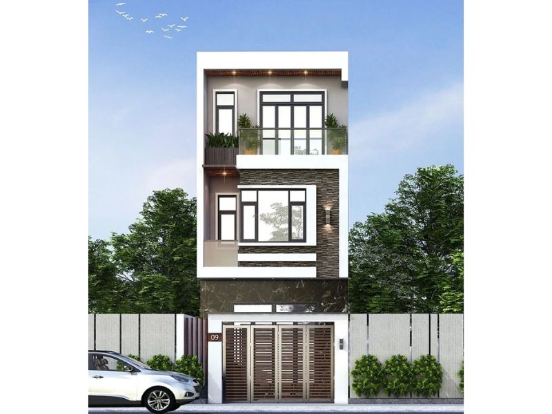 Thiết kế nhà phố tại Đà Nẵng tối ưu ánh sáng tự nhiên