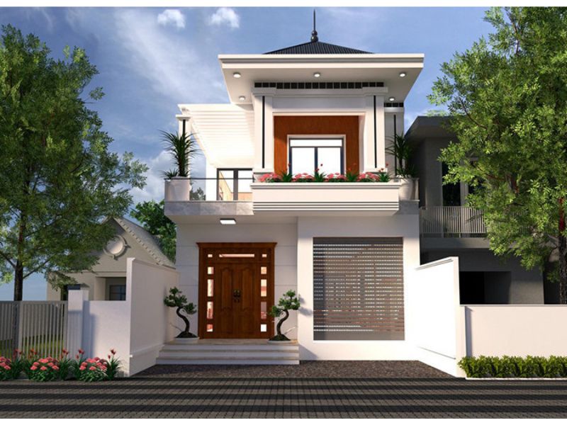 Nhà 2 tầng 7x12m mái Nhật hài hòa từ thiết kế đến thiên nhiên