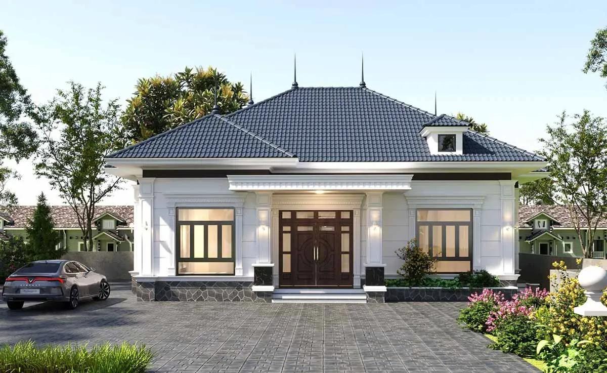 Mẫu thiết kế nhà cấp 4 ngang 7m dài 15m đẹp 