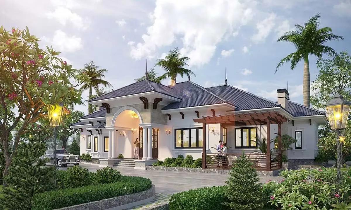 Mẫu thiết kế nhà cấp 4 ngang 7m dài 15m đẹp 