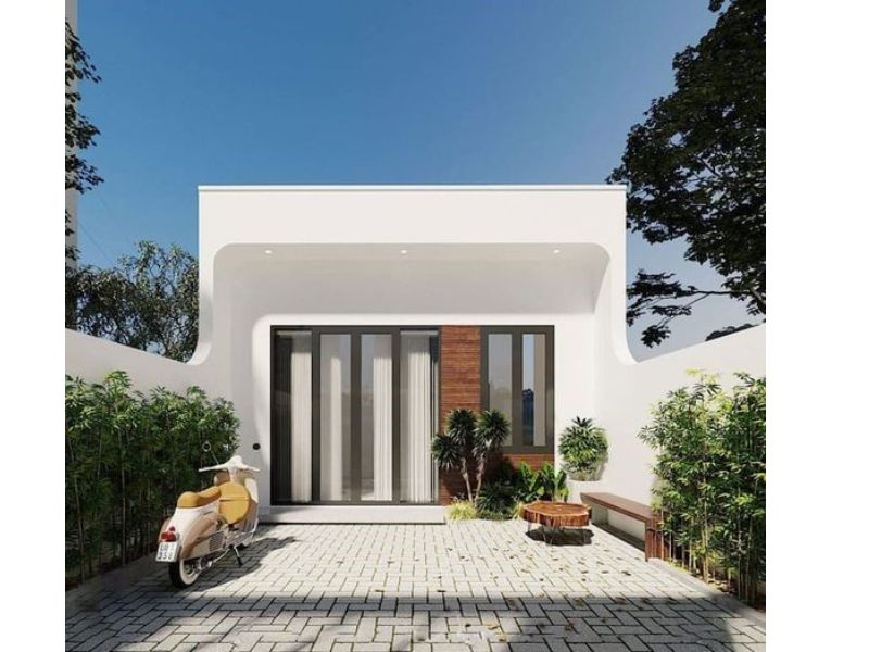 Thiết kế nhà 1 tầng 3 phòng ngủ 80m2 tối giản, tiết kiệm chi phí