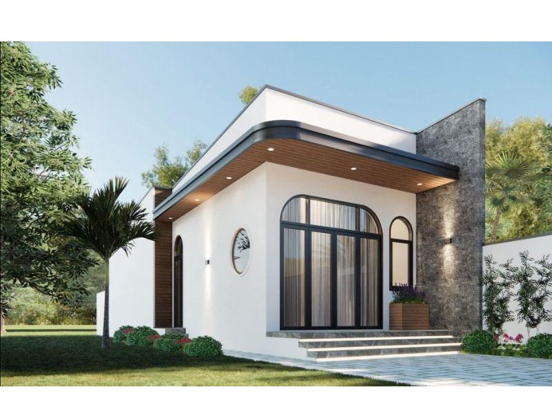 Mẫu nhà cấp 4 hiện đại, không gian mở thoáng đãng