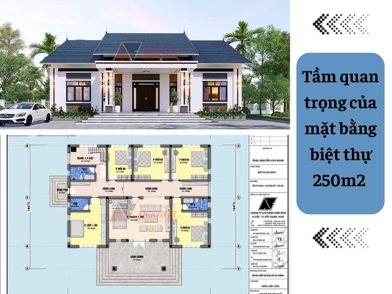 Sự cần thiết của mặt bằng biệt thự 250m2 hoàn chỉnh