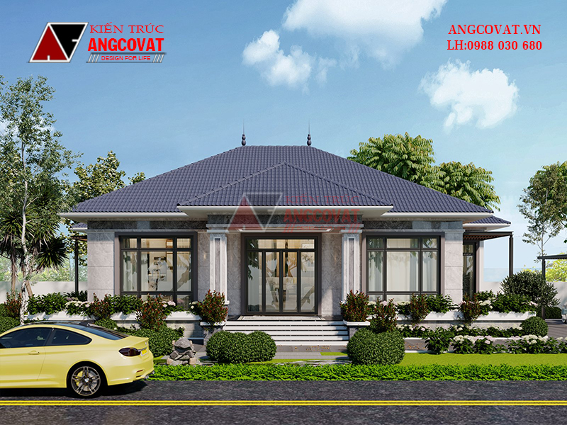 Biệt thự 1 tầng mái Nhật 250m2 đẹp, sang trọng